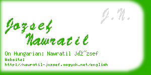 jozsef nawratil business card